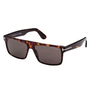 New! Tom Ford Philippe-02 FT0999 52A Dark Havana Men Sunglasses, Authentic